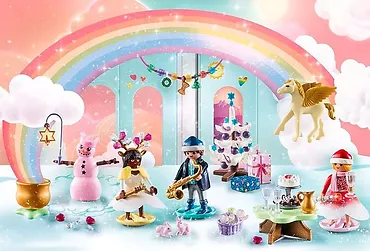 Playmobil Zestaw z figurkami Magic 71348 Kalendarz adwentowy "Święta pod tęczą"