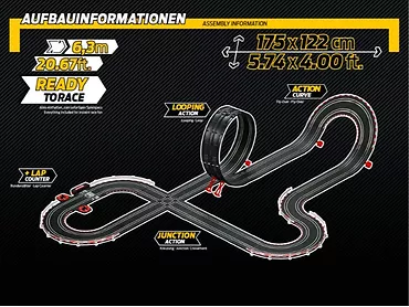 Carrera Tor DTM Power Lap 6,3m