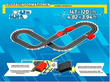 Carrera Tor samochodowy Sonic skocznia 4,3m