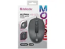 MYSZ DEFENDER ALPHA MB-507 SILENT CZARNA 1000dpi 3P