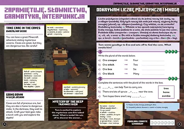 Harper Collins Książeczka Minecraft. Język angielski. Megazadania 7+