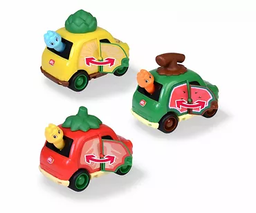 Dickie Samochód ABC Owocowy pojazd, 3 rodzaje 12 cm