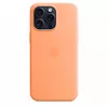 Apple Etui silikonowe z MagSafe do iPhonea 15 Pro Max - pomarańczowy sorbet