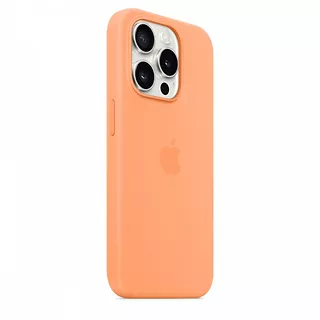 Apple Etui silikonowe z MagSafe do iPhonea 15 Pro - pomarańczowy sorbet