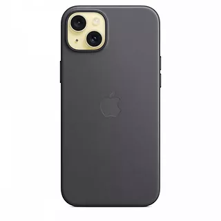 Apple Etui z tkaniny FineWoven z MagSafe do iPhonea 15 Plus - czarne