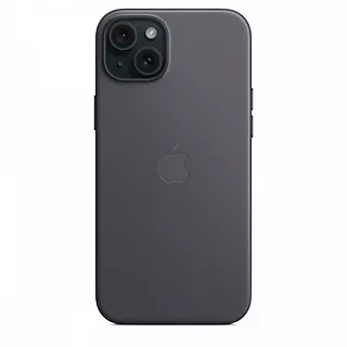 Apple Etui z tkaniny FineWoven z MagSafe do iPhonea 15 Plus - czarne