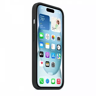 Apple Etui silikonowe z MagSafe do iPhonea 15  - czarne