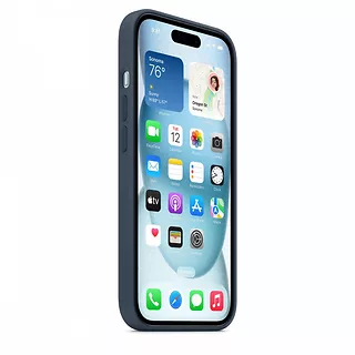 Apple Etui silikonowe z MagSafe do iPhonea 15  - sztormowy błękit