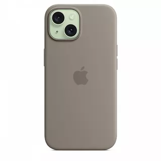 Apple Etui silikonowe z MagSafe do iPhonea 15  - popielaty brąz