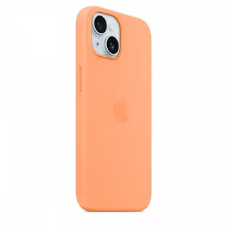 Apple Etui silikonowe z MagSafe do iPhonea 15  - pomarańczowy sorbet