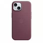 Apple Etui z tkaniny FineWoven z MagSafe do iPhonea 15 - rubinowa morwa