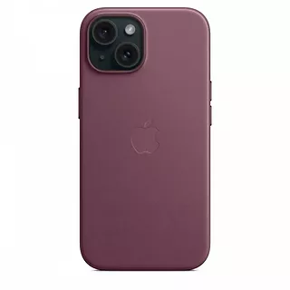 Apple Etui z tkaniny FineWoven z MagSafe do iPhonea 15 - rubinowa morwa