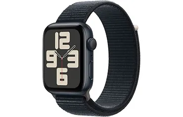 Apple Watch SE GPS, 44mm Koperta z aluminium w kolorze p&oacute;łnocy z opaską sportową w kolorze p&oacute;łnocy