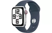 Apple Watch SE GPS + Cellular, 40mm Koperta z aluminium w kolorze srebrnym z paskiem sportowym w kolorze sztormowego błękitu - S/M