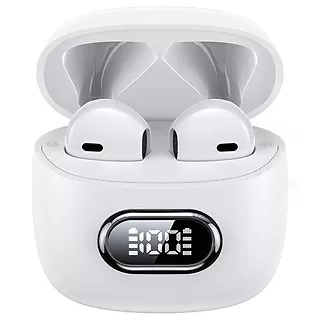 USAMS Słuchawki Bluetooth 5.3 TWS IA II LED białe