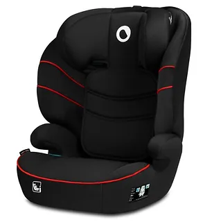Lionelo Fotelik samochodowy Lars I-Size 15-36kg lub od 100 do 150 cm wzrostu sporty black red