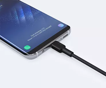 AUKEY CB-CD30 nylonowy kabel USB C - USB A | 0.9m | 3A | 60W PD | 20V