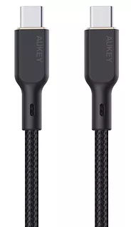 AUKEY CB-KCC102 kevlarowy kabel USB C - USB C | 1.8m | 5A | 100W PD | 20V