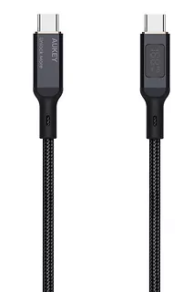 AUKEY CB-MCC102 nylonowy kabel USB C - USB C | LED | 1.8m | 5A | 100W PD | 20V