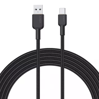 AUKEY CB-NAC1 nylonowy kabel USB C - USB A | 1m | 3A | 60W PD | 20V
