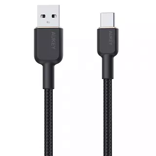 AUKEY CB-NAC1 nylonowy kabel USB C - USB A | 1m | 3A | 60W PD | 20V