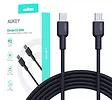 AUKEY CB-NCC1 nylonowy kabel USB C - USB C | 1m | 3A | 60W PD | 20V