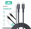 AUKEY CB-SCC101 silikonowy kabel USB C - USB C | 1m | 5A | 100W PD | 20V