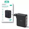 AUKEY PA-B7O Omnia II GaN ładowarka sieciowa 3xUSB (2xUSB C+1xUSBA) 140W PD3.1 PPS EU/US/UK