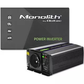 Qoltec Przetwornica napięcia Monolith 600 MS Wave | 12V na 230V |       300/600W | USB