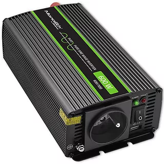 Qoltec Przetwornica napięcia Monolith 1200 MS Wave | 12V na 230V |      600/1200W | USB