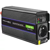 Qoltec Przetwornica napięcia Monolith 1200 MS Wave | 12V na 230V |      600/1200W | USB