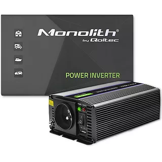 Qoltec Przetwornica napięcia Monolith 1200 MS Wave | 12V na 230V |      600/1200W | USB