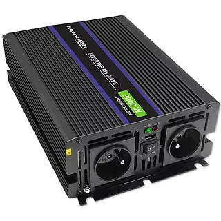 Qoltec Przetwornica napięcia Monolith 3000 MS Wave | 12V na 230V |      1500/3000W | USB