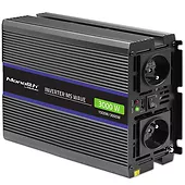 Qoltec Przetwornica napięcia Monolith 3000 MS Wave | 12V na 230V |      1500/3000W | USB