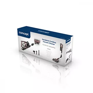 Concept Pionowy i ręczny odkurzacz akumulatorowy Iconic Animal Flex 29,6V VP6120