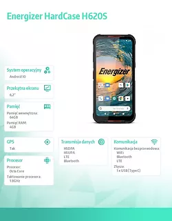 Energizer Smartfon HardCase H620S 4GB RAM 64GB Dual Sim