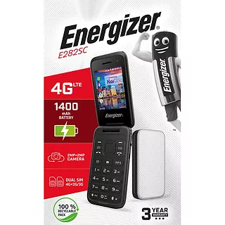 Energizer Telefon E282SC Dual Sim 512GB RAM 4GB Srebrny