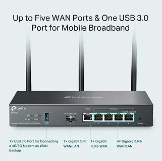 TP-LINK Router Gigabit VPN AX3000 ER706W