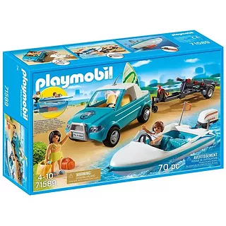 Playmobil Summer Fun 71589 Surfer-Pickup z motorówką