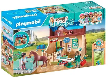Playmobil Zestaw z figurkami Horses 71352 Hipoterapia i lecznica zwierząt