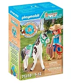Playmobil Zestaw z figurkami Horses 71358 Ellie i Sawdust ćwiczące western riding
