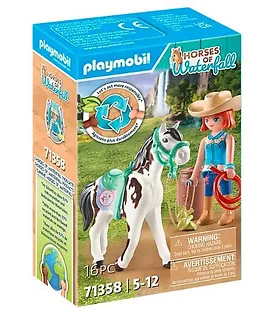 Playmobil Zestaw z figurkami Horses 71358 Ellie i Sawdust ćwiczące western riding