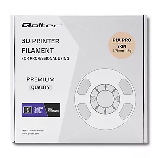 Qoltec Profesjonalny filament do druku 3D | PLA PRO | 1kg | 1.75mm | Skin