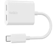 Belkin Adapter Dual USB-C Audio + Charge Rockstar białe