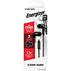 Energizer Słuchawki przewodowe jack 3,5 mm czarne