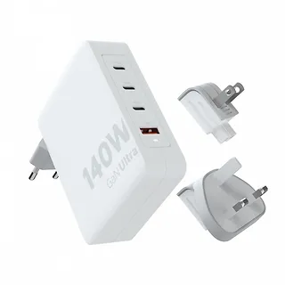Xtorm Adapter podr&oacute;żny GaN Ultra 140W wtyczki EU,US,UK + kabel USB-C PD