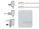 Xtorm Adapter podr&oacute;żny GaN Ultra 140W wtyczki EU,US,UK + kabel USB-C PD