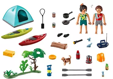 Playmobil Zestaw z figurkami Family Fun 71425 Biwak pod namiotem