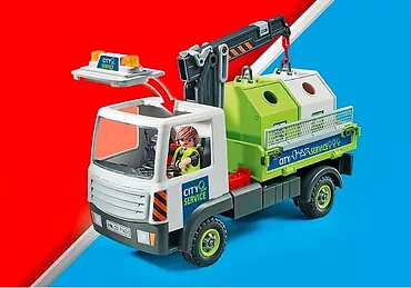 Playmobil Zestaw z figurkami City Action 71431 Samochód ciężarowy z kontenerami na szkło