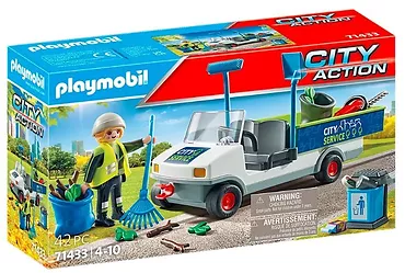 Playmobil Zestaw z figurkami City Action 71433 Sprzątanie miasta samochodem elektryczny